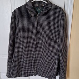 Lauren Ralph Lauren Black and White Houndstooth Jacket